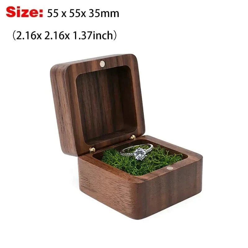 Ring 15. Blank Wood Luxury Jewelry Box Wedding Ring Box Earring Rings Jewelry Organizer Bracelet Package Case Jewelry Anniversary Gift Moss Horaclek