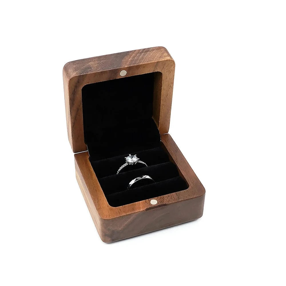Ring 16. Wooden Ring Box Lover Wedding Fashion Original Wood Box for Propose Valentine gifts The adventure Besigns Horaclek