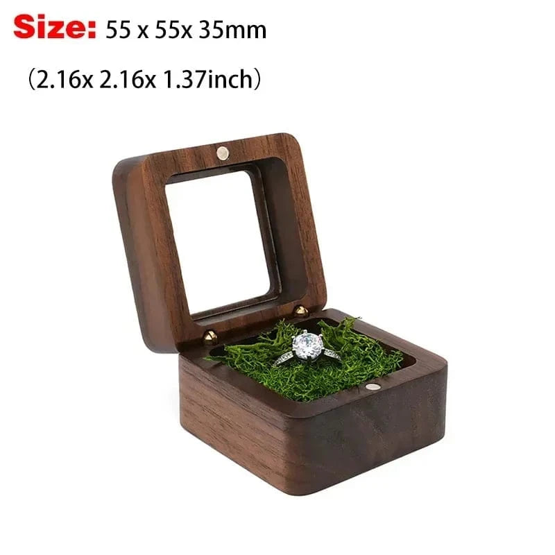 Ring 20. 1PCS Free Custom Name Walnut Wooden Ring Box Personalized Wedding Anniversary Gift Walnut Wood Engagement Wedding Rings Box Gift Horaclek