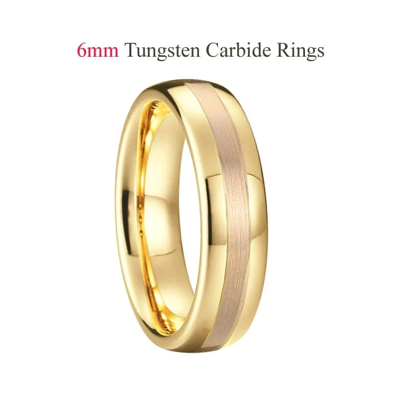 Ring 24. Latest High Quality 18k Gold Plated Tungsten Jewelry Anniverary Wedding Couples Rings for Men And women wholesale price Horaclek