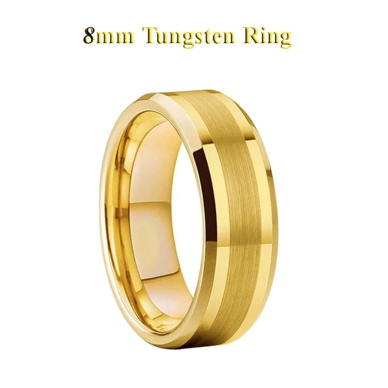 Ring 24. Latest High Quality 18k Gold Plated Tungsten Jewelry Anniverary Wedding Couples Rings for Men And women wholesale price Horaclek