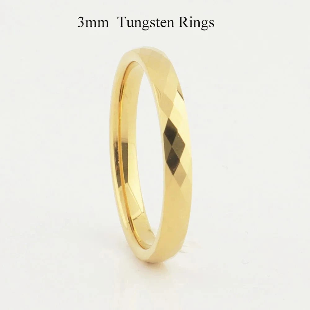 Ring 24. Latest High Quality 18k Gold Plated Tungsten Jewelry Anniverary Wedding Couples Rings for Men And women wholesale price 398 3mm / 12 Horaclek