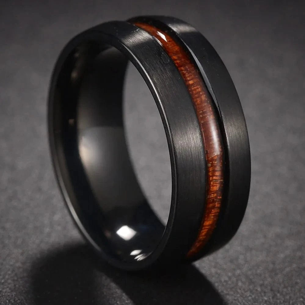 Ring 5. Fashion New 8mm Simple Men Ring Smooth Stainless Steel Blue Charms Rings Women's Couple Jewelry Gift Dropshipping Horaclek