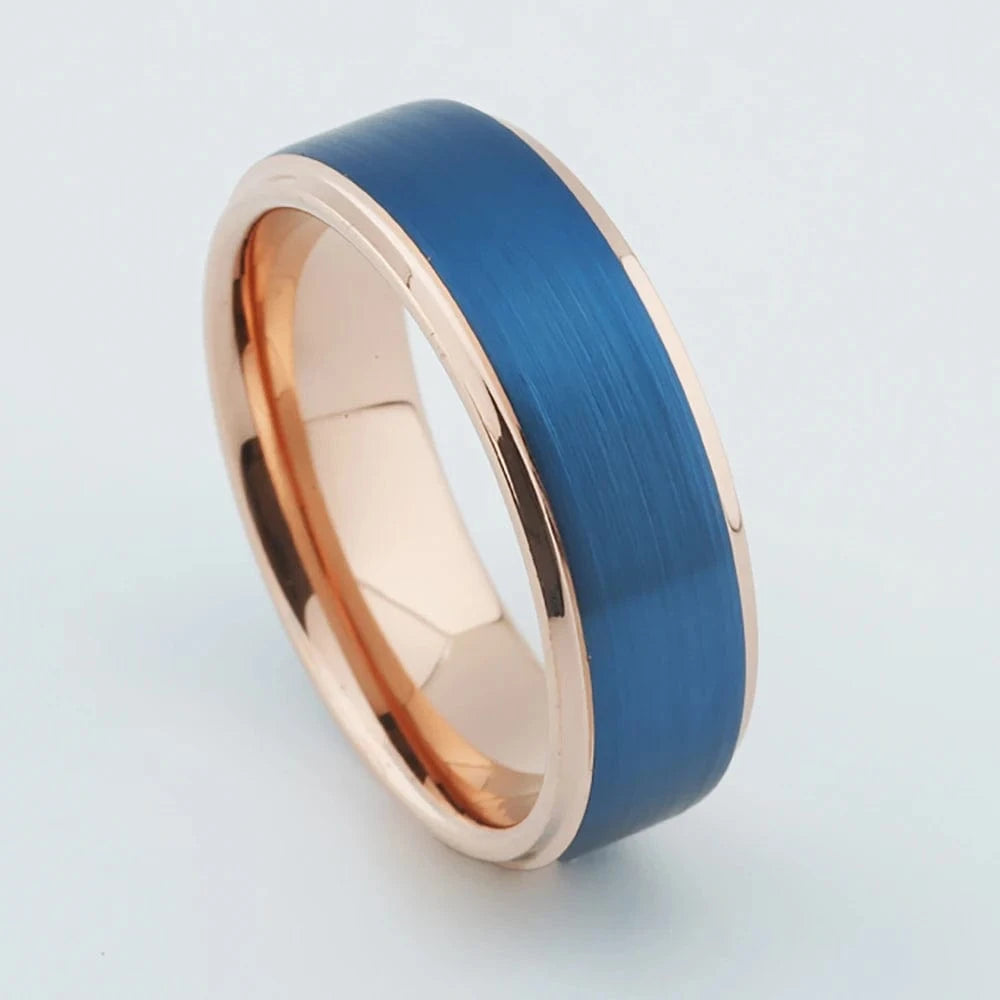 Ring 7. Men's Damascus Ring Tungsten Fashion Jewelry Unique High Quality Handmade Wedding Bands Couples Rings For Men Male Boys Horaclek