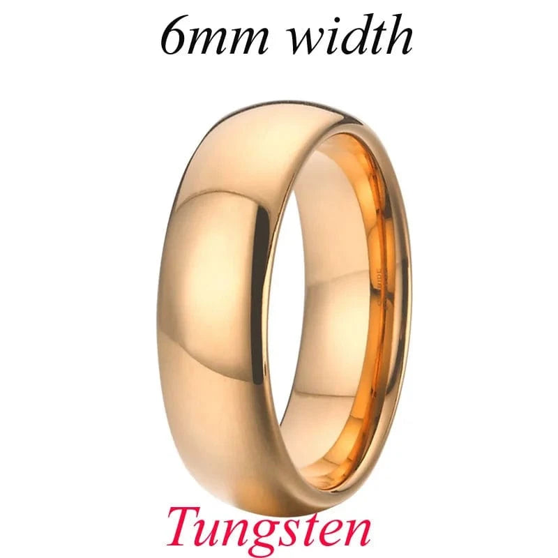 Ring 7. Men's Damascus Ring Tungsten Fashion Jewelry Unique High Quality Handmade Wedding Bands Couples Rings For Men Male Boys P1412-6mm / 9 Horaclek