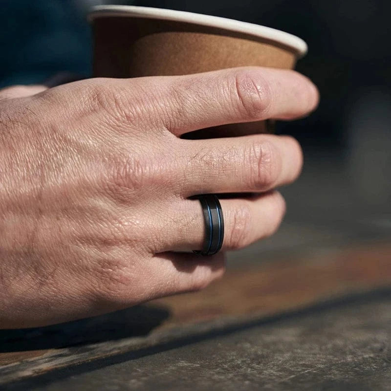 Ring Blaue Doppellinie Horaclek