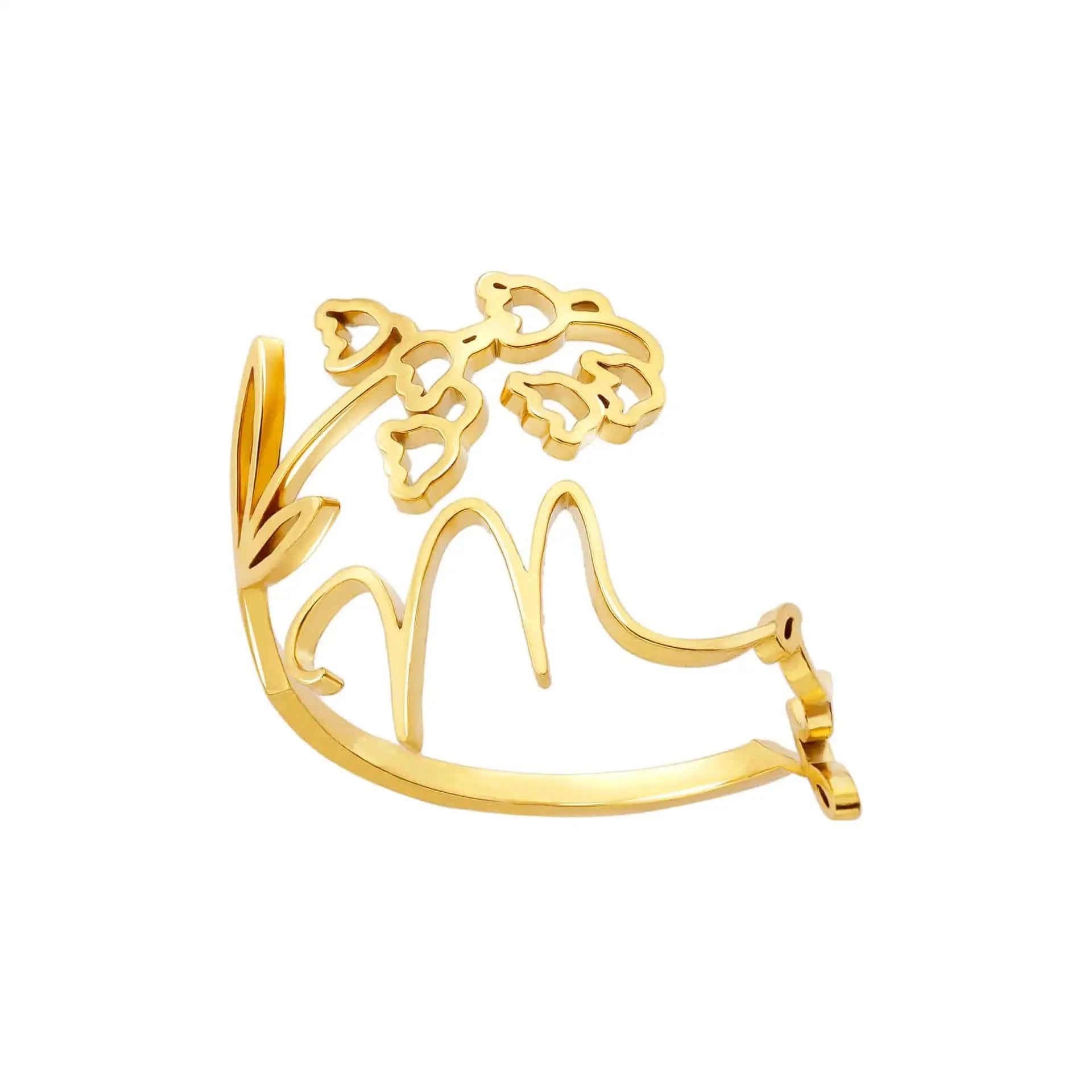 Ring Geburtsmonat Gravur Resizable / Open ring / 5 Horaclek