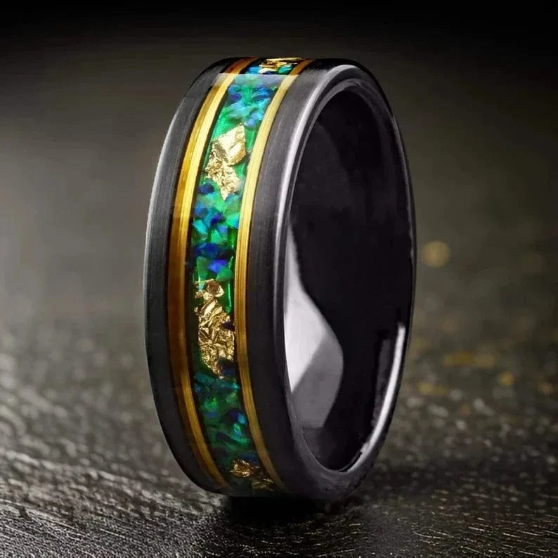 Horaclek Rings EISEN UND BLATTGOLD