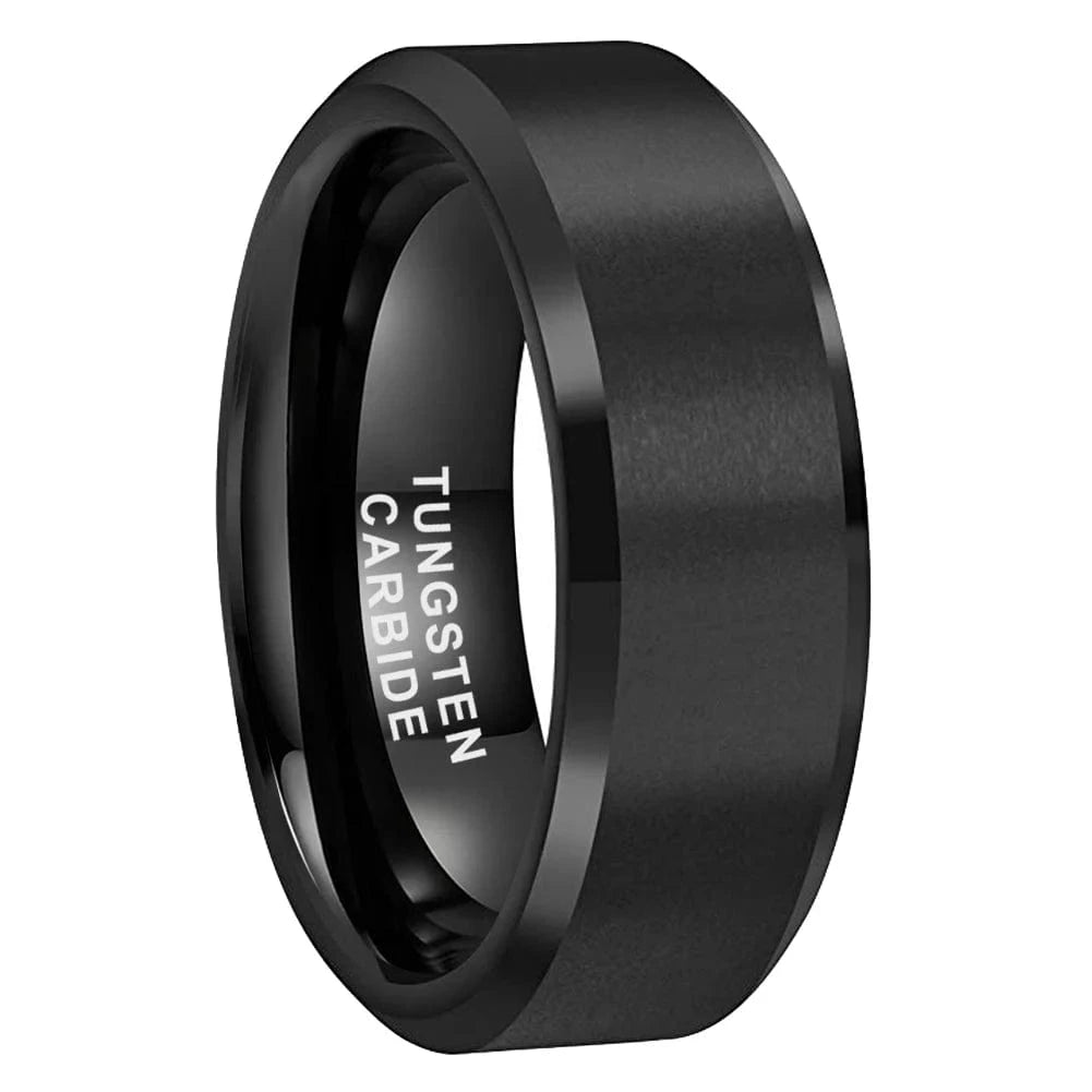 Ring Mystischer Herrenring 8mm Black Tungsten / 6 Horaclek