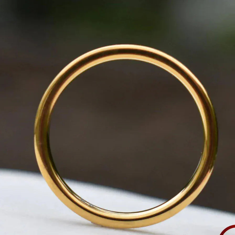 Ring Tungsten Gold Opal Ring 4mm My Store